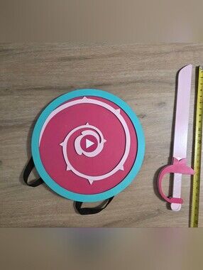 Rose Quartz Handmade Sword And Shield